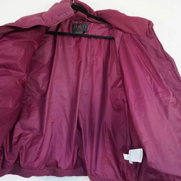 Air Jordan Oversized Puffer Jacket Men's Large Bordeaux - Picture 6 of 12